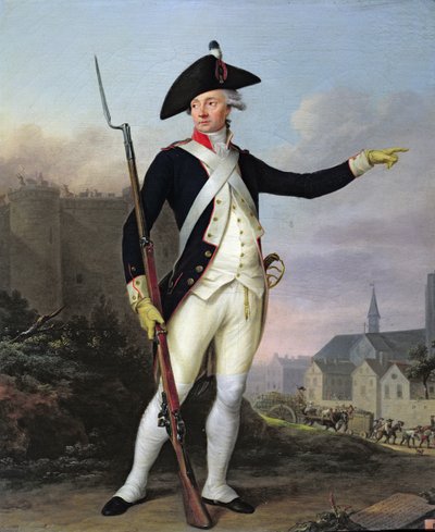 Citizen Nau-Deville in the Uniform of the National Guard, 15th July 1789, 1790 by Jean Francois Marie Bellier